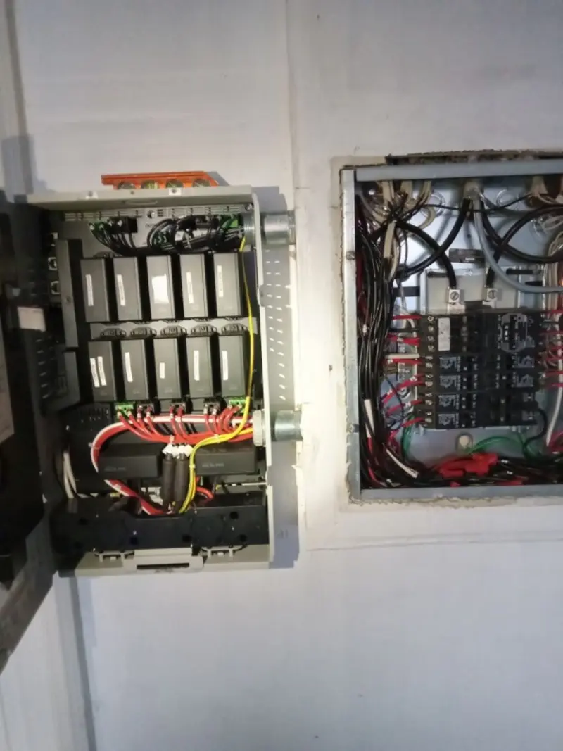 Electrical panel upgrade completed for Security Camera Wiring in Winslow